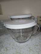 Pyrex  baking dishes.