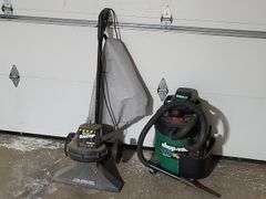 Shop-Vac Shop Sweep & 10 Gal. 3hp Wet / Dry Vacuum. Garage