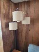 La-Z-Boy Rocker Recliner 3-Head Corner Lamp & Side Table. Den