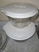 Pyrex  baking dishes.