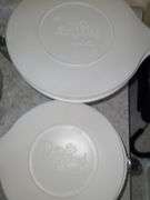 Pyrex  baking dishes.