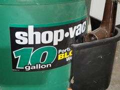 Shop-Vac Shop Sweep & 10 Gal. 3hp Wet / Dry Vacuum. Garage