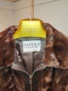 Pappas Furs Custom Designed Leather & Mink Coat. Mstr