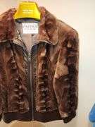 Pappas Furs Custom Designed Leather & Mink Coat. Mstr