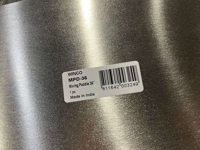 NEW Winco Stainless Mixing Paddle 36"