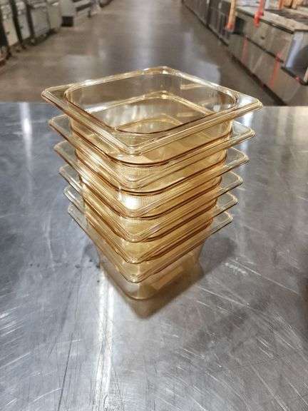 Bid is x 6 - 1/6 Size 4" Deep Food Pans