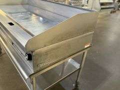 Lang 160TC LG Series 60" Electric Countertop Chrome Plate Griddle with Snap-Action Controls