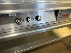 Lang 160TC LG Series 60" Electric Countertop Chrome Plate Griddle with Snap-Action Controls