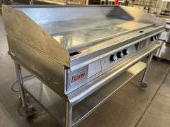 Lang 160TC LG Series 60" Electric Countertop Chrome Plate Griddle with Snap-Action Controls