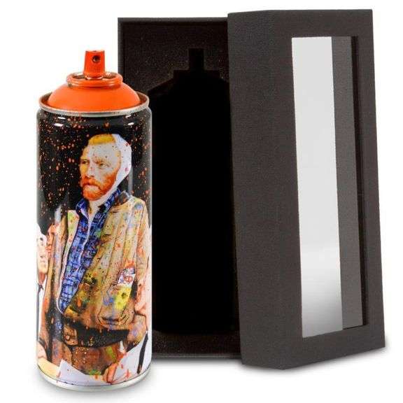 Mr. Brainwash Van Gogh Limited Edition 2020 Hand-Painted Spray Can (Or