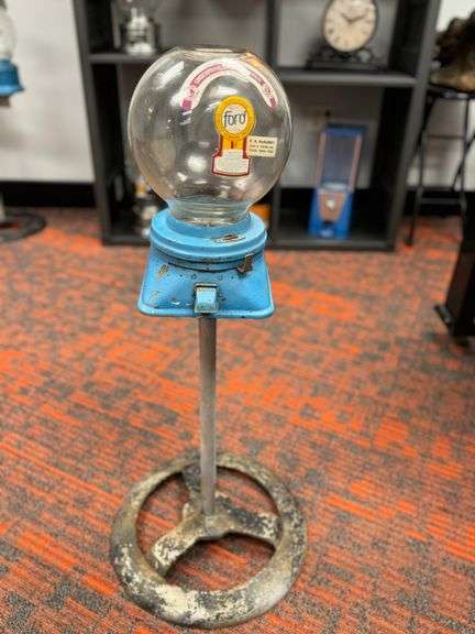 Vintage Ford Gumball Machine w Stand