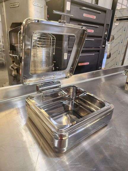 Stainless Induction Chafer with Glass Cover