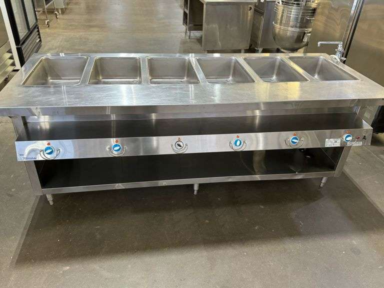 NICE!!! Duke 88" Electric 6 Well Steam Table w Faucet 208 V 1 Ph