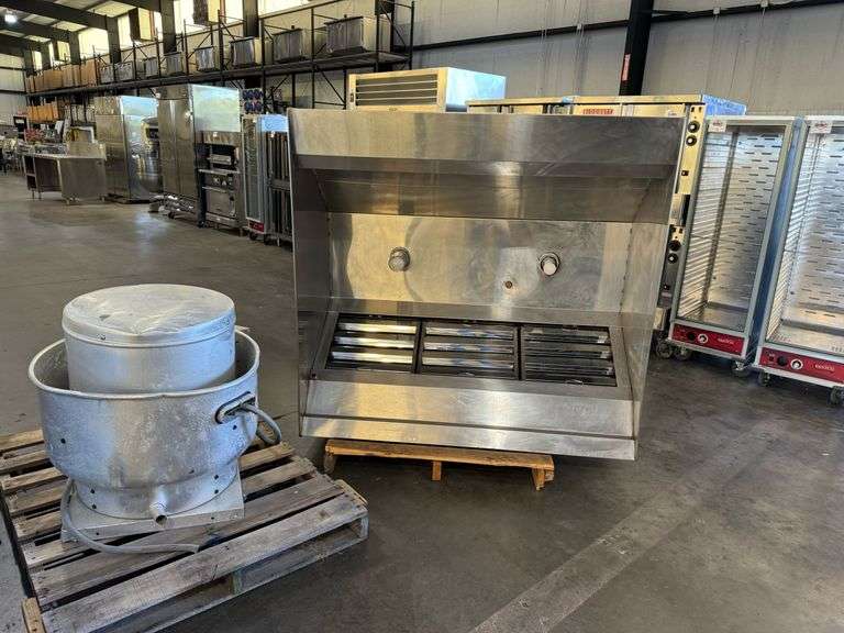 60" x 24" x 57" Stainless Exhaust Hood  w Exhaust Fan