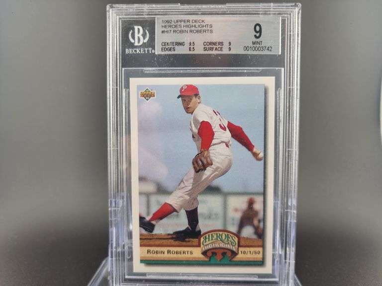 1992 Upper Deck Heroes Highlights #HI7 Robin Robert's 9 Mint Baseball Card