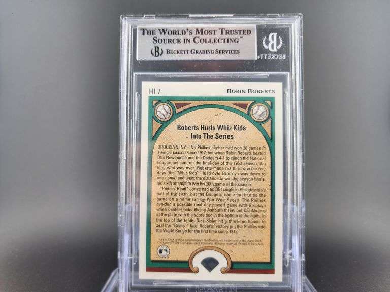 1992 Upper Deck Heroes Highlights #HI7 Robin Robert's 9 Mint Baseball Card