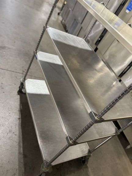 48” x 24” x 68” Stainless Roller Shelving Unit