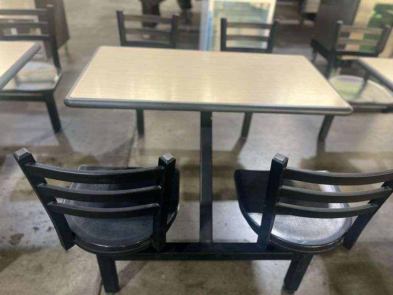 Plymold 4 Seater Booth Table

Table top is 44” x 24”

Overall is 57” x
