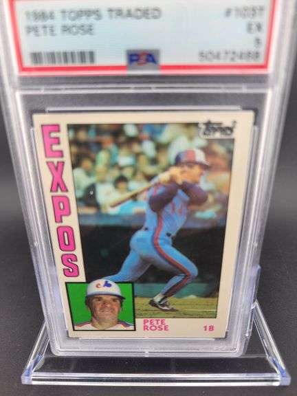 1984 Topps Traded PSA Pete Rose #103T EX 5 Baseball Card