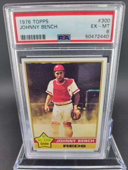 1976 Topps Johnny Bench PSA #300 EX-MT 6 Baseball Card