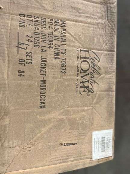 Bid is X 192 OOH LA Lamp Jacket-Moroccan