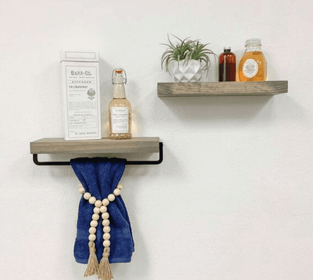 Bid x 113 NEW IN BOX DHD2622GR - True Floating 5.5 in. x 16 in. Grey Pine Wood Floating Decorative Wall Shelf Set