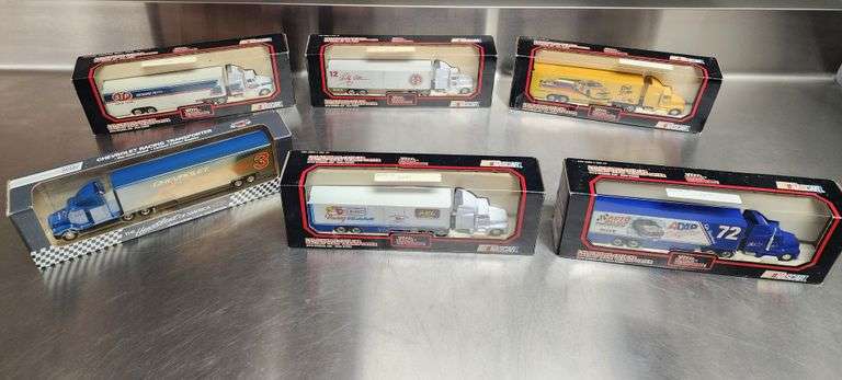 Bid x 6 Die Cast Cab Racing Team Transporter