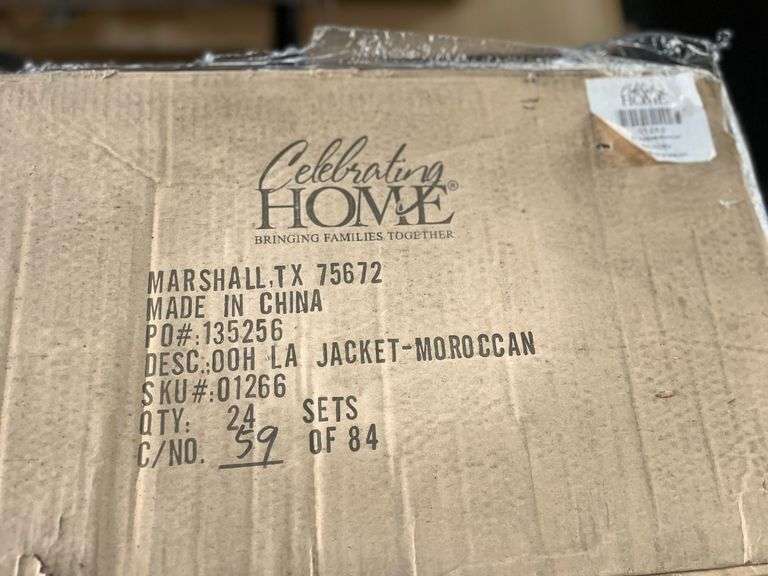 Bid is X 192 OOH LA Lamp Jacket-Moroccan