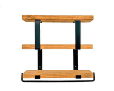Bid x 240 NEW IN BOX DHD4220WLN -Ziggy Tiered Decorative Wall Shelf 6.125"D x 20"W x 24"H Light Wood