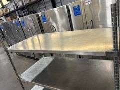 48” x 24” x 68” Stainless Roller Shelving Unit