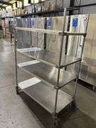 48” x 24” x 68” Stainless Roller Shelving Unit