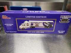 Bid x 6 Die Cast Collectable 1:24 Scale Stock Car In Display Case - Racing Action Platinum Series - 1:64 Scale Die Cast Bank