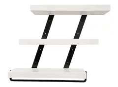 Bid x 59 NEW IN BOX DHD3221WH - 20" Industrial 3-Tier Floating Shelf White Stained Pine Wood