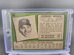 1971 Reds Johnny Bench Baseball Card