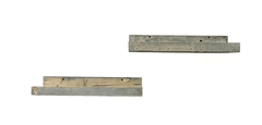 Bid x 14 NEW IN BOX DHD1320GR – Set of 2 Grey 20" x 6" x 3.5" Rustic Floating Wall Shelves