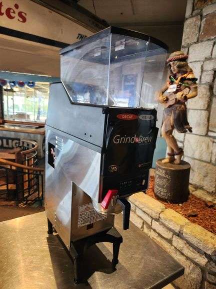 Grindmaster GNB-20H Grind ‘N Brew Single Coffee Brewer w/ Dual Hoppers & Built-In Grinders