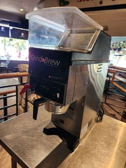 Grindmaster Cecilware GNB-10H Grind’n Brew Airpot Coffee Brewer – Single Hopper