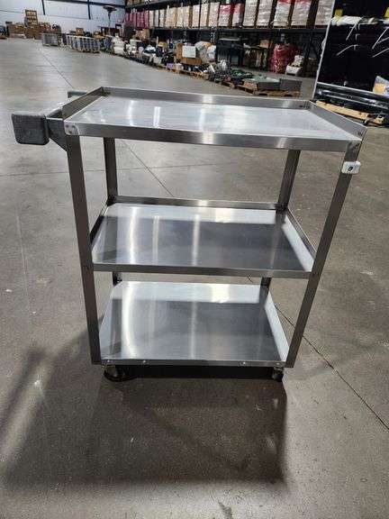 Stainless Steel Utility Cart β 28" x 16" x 31"