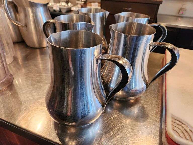 Bid x 5 Stainless Steel Pitchers