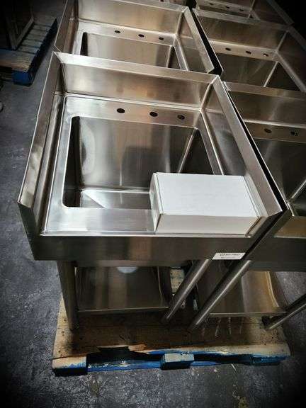 NEW BH PRO Stainless Steel Hand Sink with Faucet | 19” x 21” x 34” | NSF Certified | All Stainless Construction