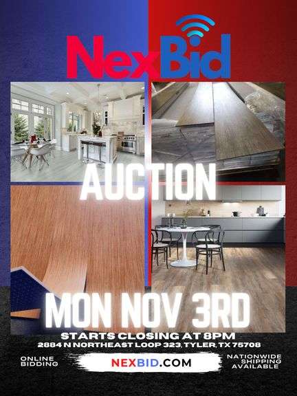 Last Flooring Auction of the YEAR * 5 Semi Loads NEW FLOORING 