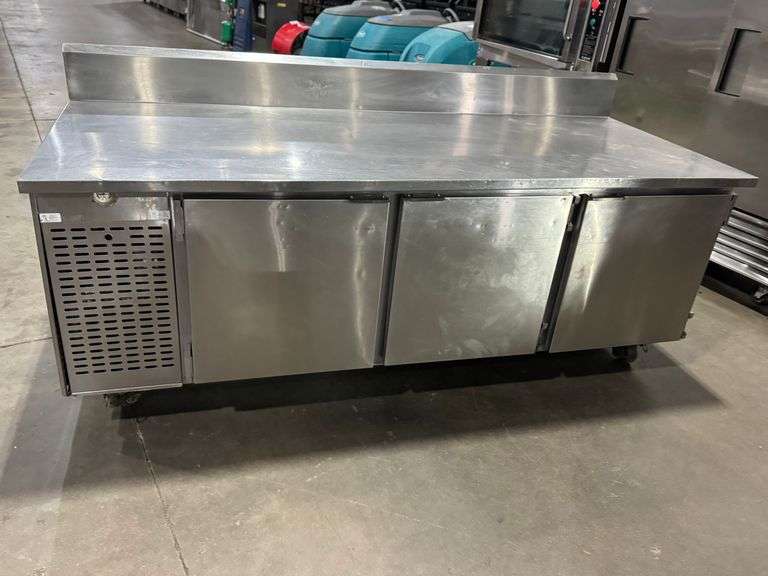 EMI Edwards Made In USA Three Door Refrigerated Work Top Cooler 115 V