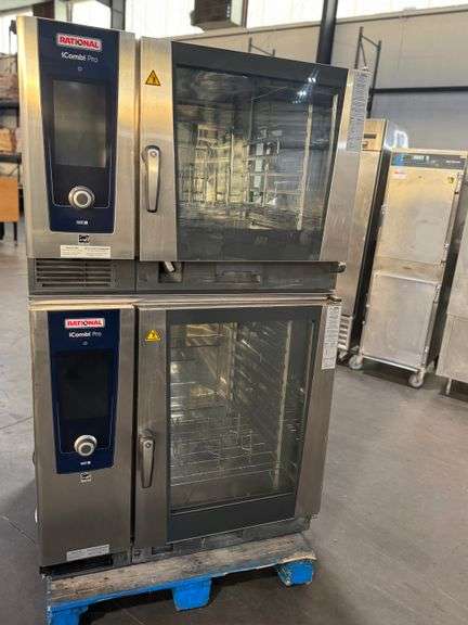 Rational ICP 6-FULL/10-FULL E 480V 3 PH Double Full Size Combi Oven - Boiler Based, 480v/3ph