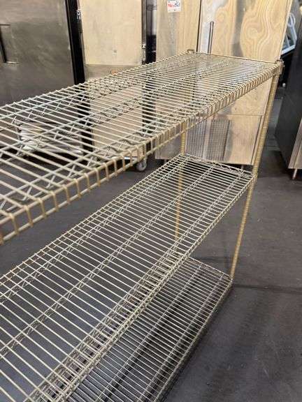 WIRE SHELVING UNIT 60” x 18” x 55”