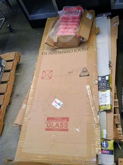 Pallet Lot of Glass Shower Panels