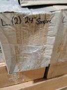 Bid x 49 NEW IN BOX SMUXE24 – Set of 2 Light Wood 24" x 6" x 3.5" Rustic Floating Wall Shelves