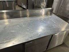 EMI Edwards Made In USA Three Door Refrigerated Work Top Cooler 115 V