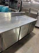 EMI Edwards Made In USA Three Door Refrigerated Work Top Cooler 115 V