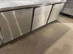 EMI Edwards Made In USA Three Door Refrigerated Work Top Cooler 115 V