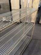 WIRE SHELVING UNIT 60” x 18” x 55”